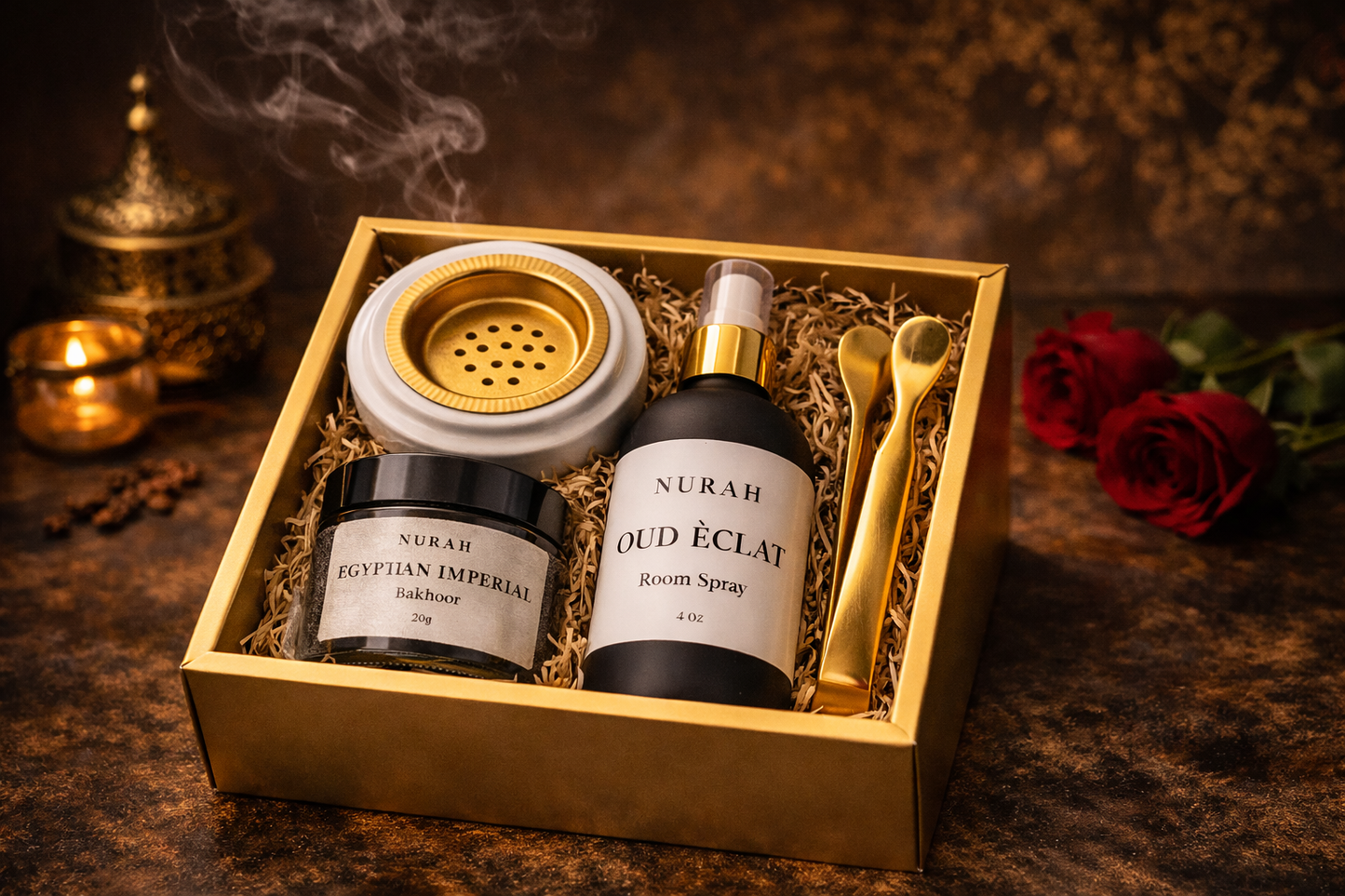The Nurah Arabian Home Fragrance Set - 4 piece set